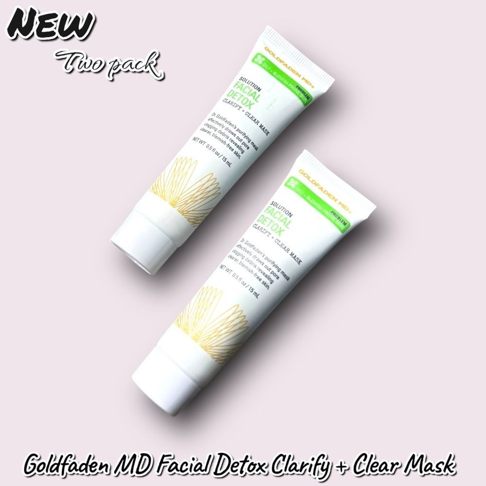 Goldfaden MD Facial Detox Clarify + Clear Mask – 2 Pack (0.5 fl oz / 15 mL each)